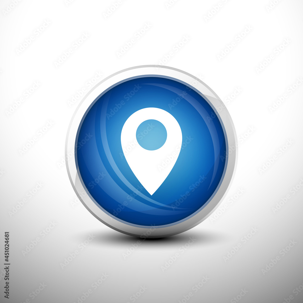 Pin Navigation in 3D Shiny Blue Keys for web Icons, Education Icons and Punctuation Icons. Vector Illustration Pin Navigation in 3D Shiny Blue Keys for web Icons, Education Icons and Punctuation Icons. Vector Illustration