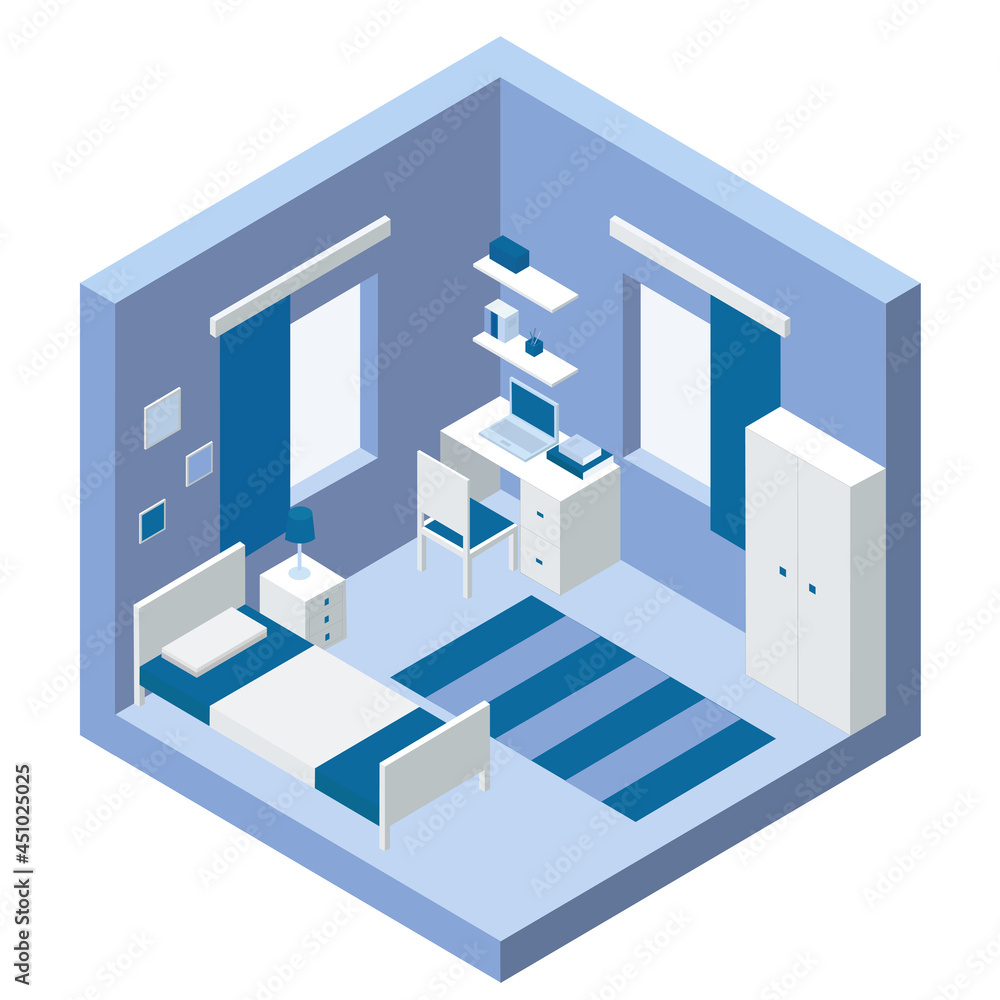 isometric view of a room isometric view of a room