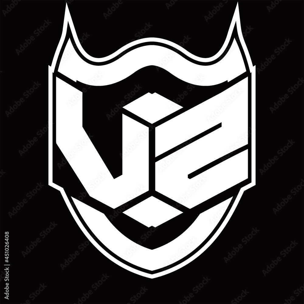 VZ Logo monogram design isolated with shield shape design template VZ Logo monogram design isolated with shield shape design template