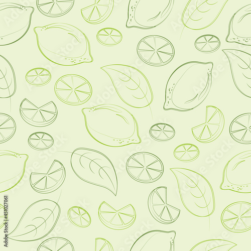 Delicate pattern with lime 
