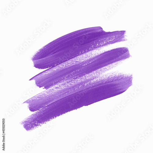 Logo purple brush paint abstract background vector. Perfect design for headline and sale banner. Beautiful paint trace.