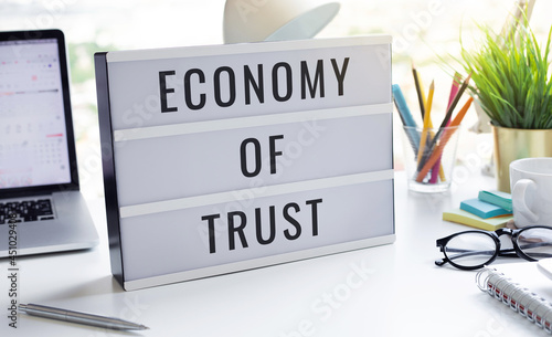 Economy of trust and business marketing.branding to success