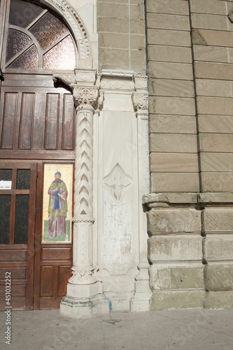 Detail of orthodox cathedral of Saints Kirill and Methodius, Burgas, Bulgaria.