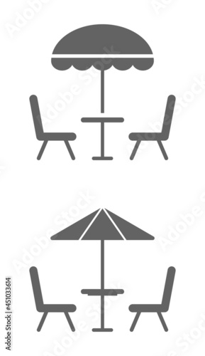 terrace cafe outdoor icon
