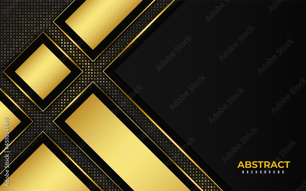 Gradient golden luxury background Premium Vector Design, Gold Line ...