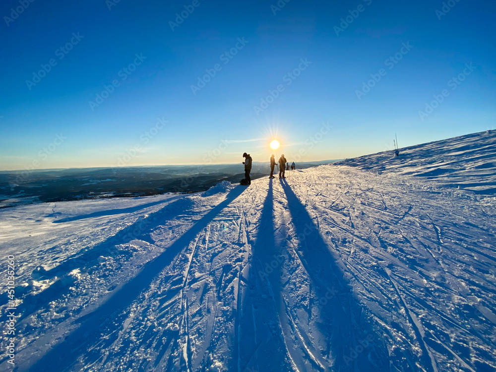 landscape with snow, Norefjell, Norway landscape with snow, Norefjell, Norway