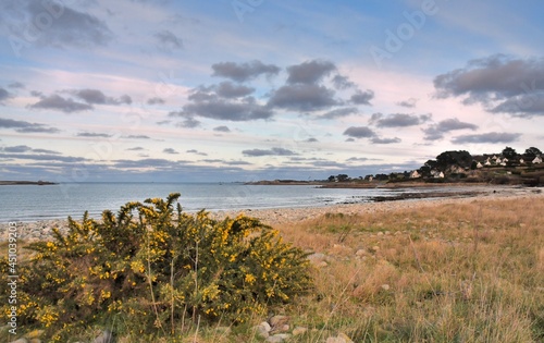 Seascape at Trelevern in Brittany. France photo