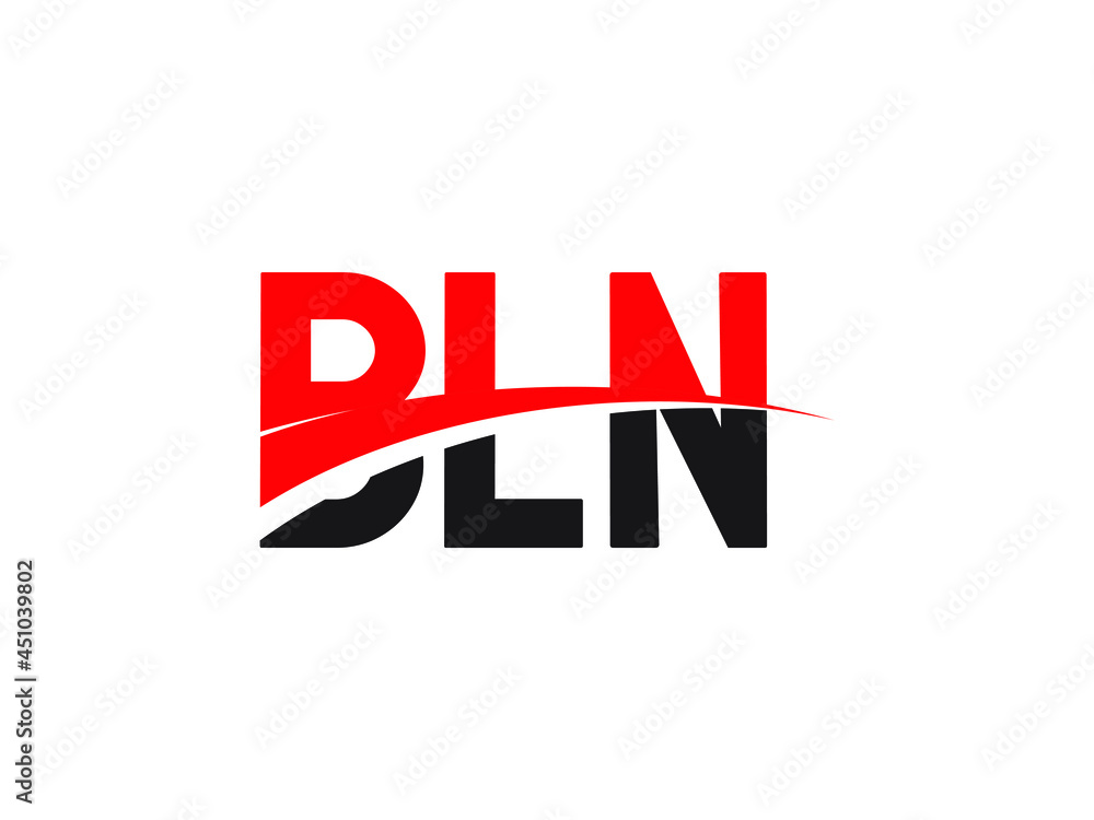 BLN Letter Initial Logo Design Vector Illustration