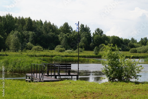 bench on the lake