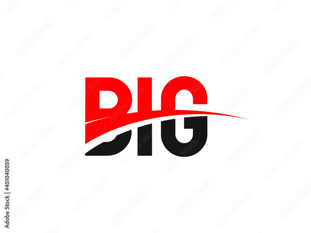 BIG Letter Initial Logo Design Vector Illustration BIG Letter Initial Logo Design Vector Illustration