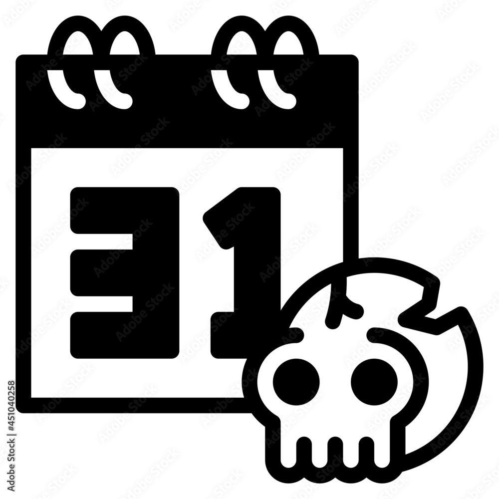 calendar glyph icon