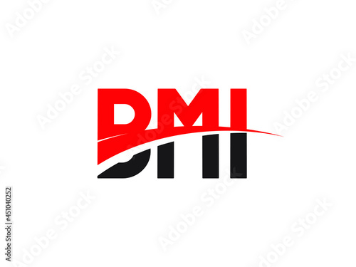 BMI Letter Initial Logo Design Vector Illustration