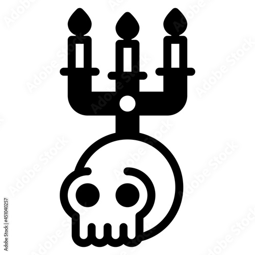 candelabra glyph icon