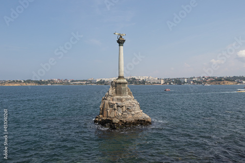 Monument to the Sunken Ships in Sevastopol, Republic of Crimea, Russia 