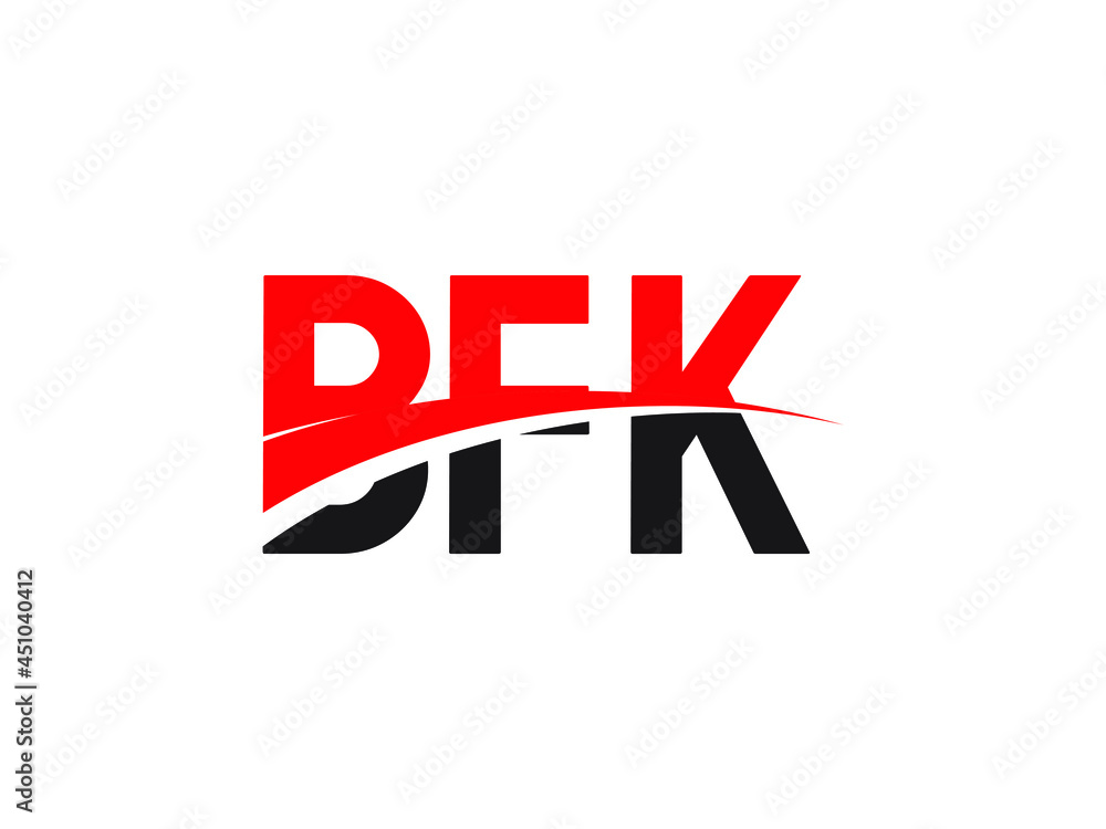 BFK Letter Initial Logo Design Vector Illustration BFK Letter Initial Logo Design Vector Illustration