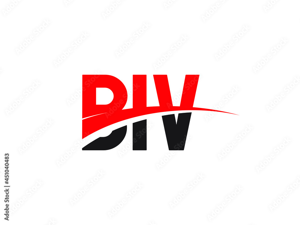 BIV Letter Initial Logo Design Vector Illustration BIV Letter Initial Logo Design Vector Illustration