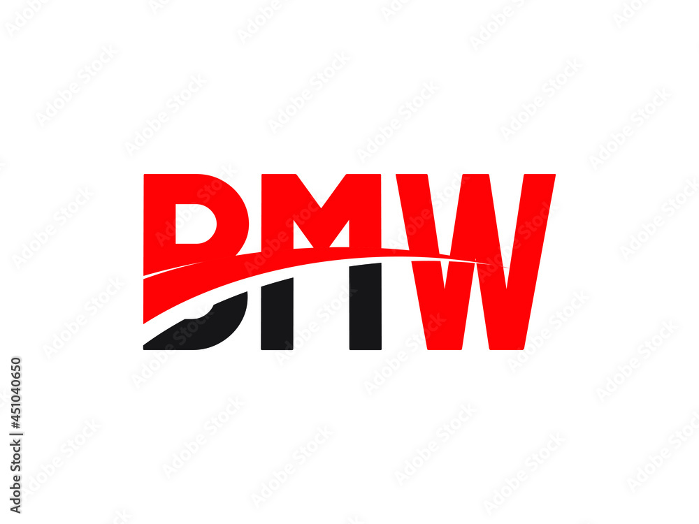 BMW Letter Initial Logo Design Vector Illustration BMW Letter Initial Logo Design Vector Illustration