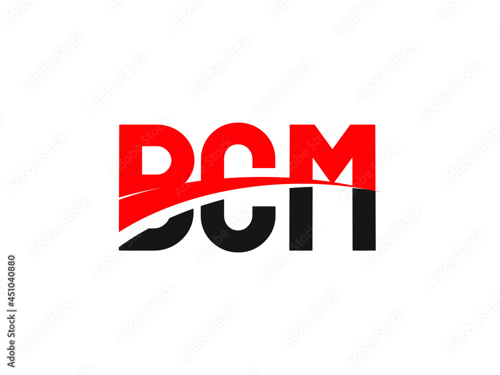 BCM Letter Initial Logo Design Vector Illustration BCM Letter Initial Logo Design Vector Illustration