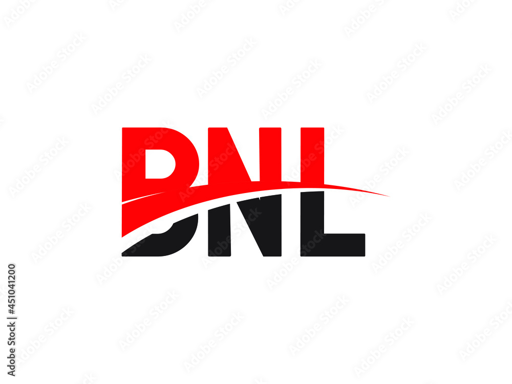 BNL Letter Initial Logo Design Vector Illustration