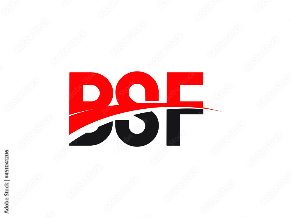 BSF Letter Initial Logo Design Vector Illustration BSF Letter Initial Logo Design Vector Illustration