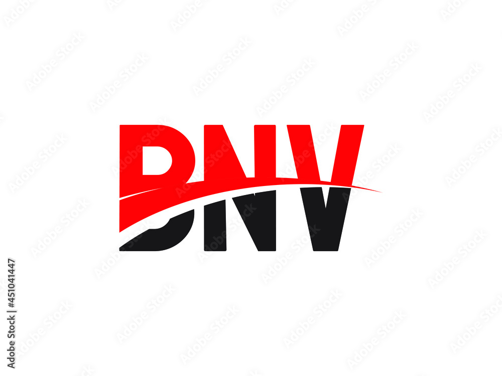 BNV Letter Initial Logo Design Vector Illustration