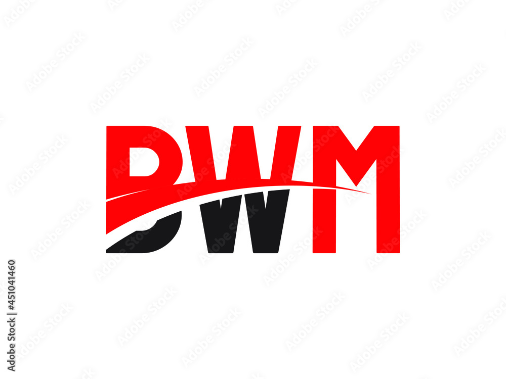 BWM Letter Initial Logo Design Vector Illustration