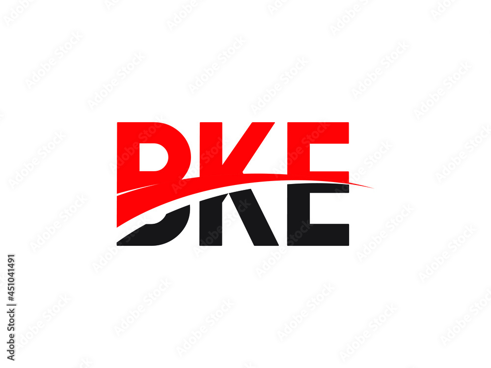 BKE Letter Initial Logo Design Vector Illustration BKE Letter Initial Logo Design Vector Illustration