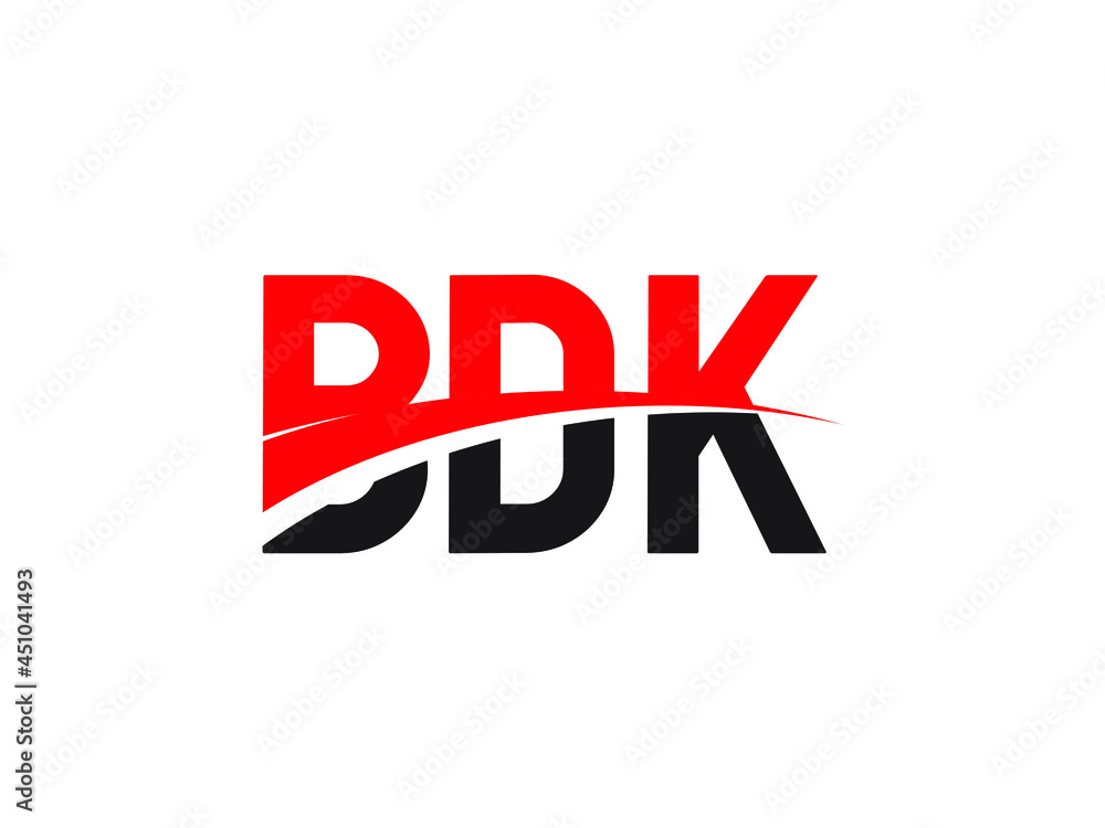 BDK Letter Initial Logo Design Vector Illustration BDK Letter Initial Logo Design Vector Illustration