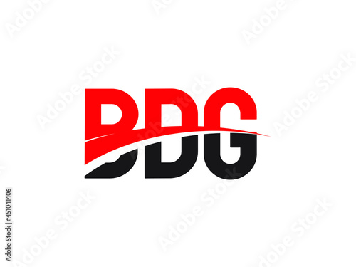BDG Letter Initial Logo Design Vector Illustration