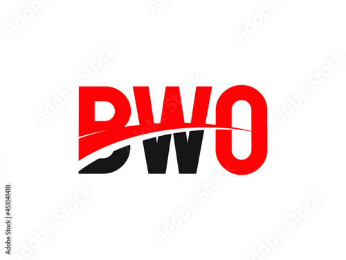 BWO Letter Initial Logo Design Vector Illustration photo