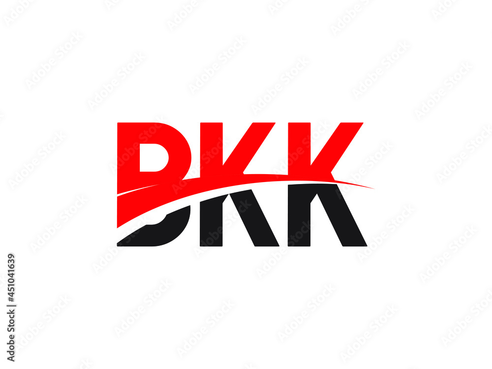 BKK Letter Initial Logo Design Vector Illustration