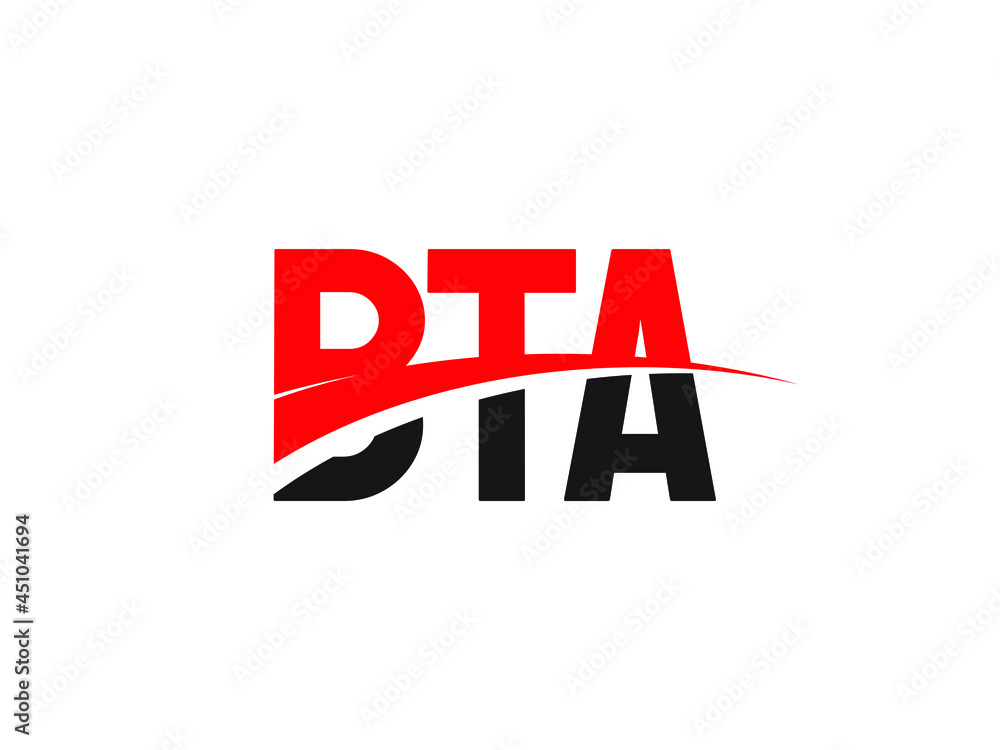BTA Letter Initial Logo Design Vector Illustration BTA Letter Initial Logo Design Vector Illustration