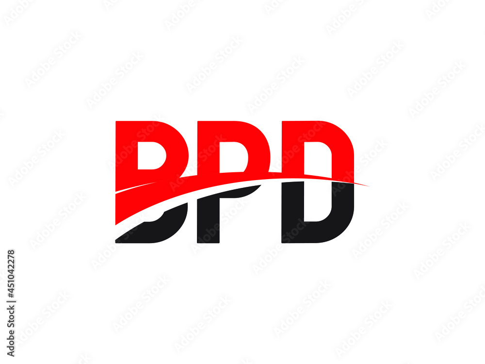 BPD Letter Initial Logo Design Vector Illustration BPD Letter Initial Logo Design Vector Illustration