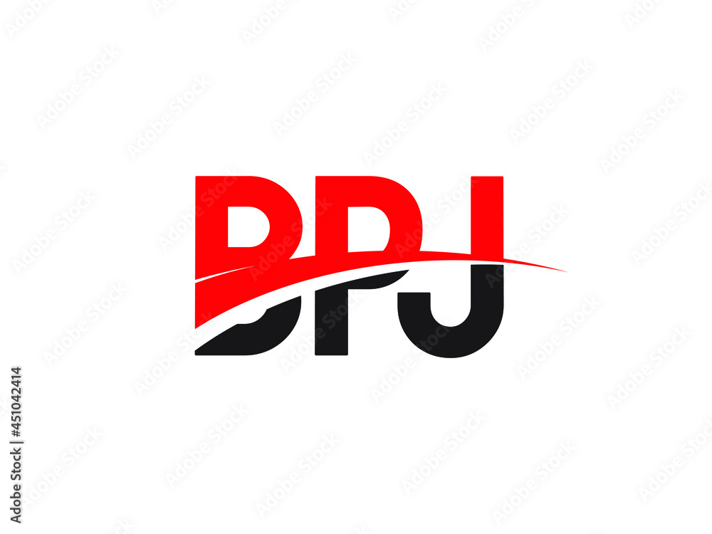 BPJ Letter Initial Logo Design Vector Illustration BPJ Letter Initial Logo Design Vector Illustration