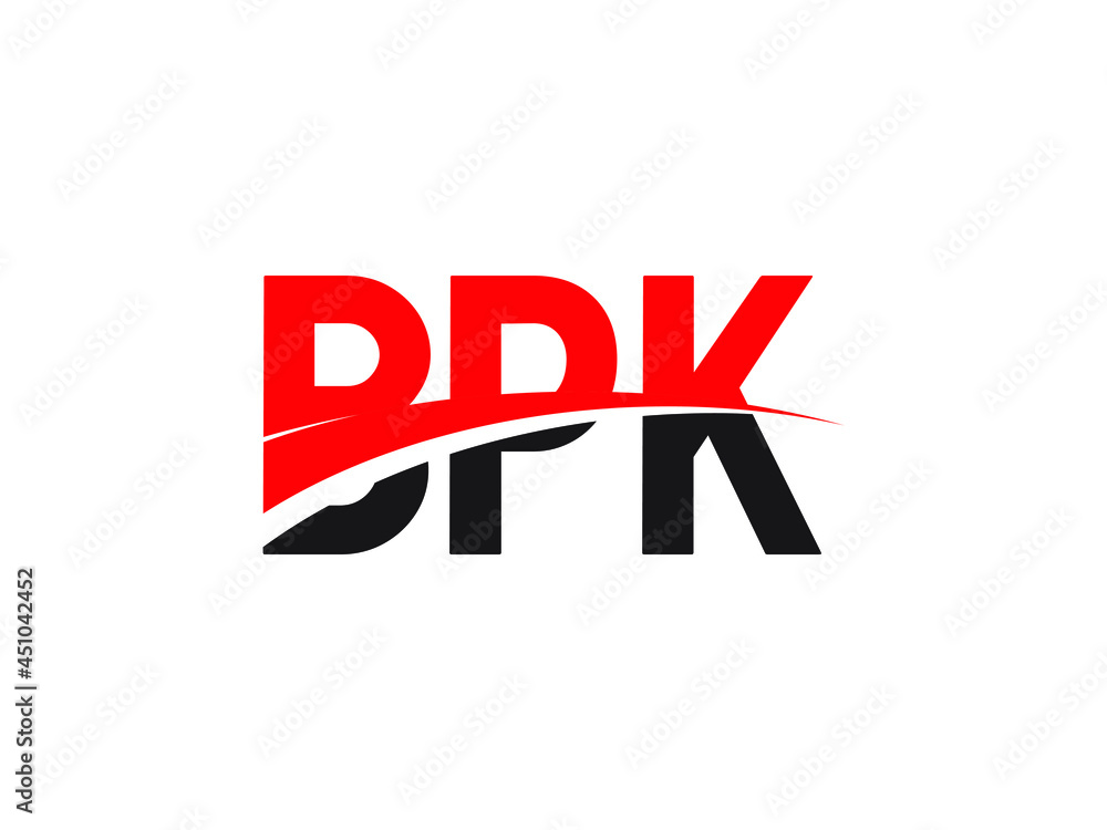 BPK Letter Initial Logo Design Vector Illustration BPK Letter Initial Logo Design Vector Illustration