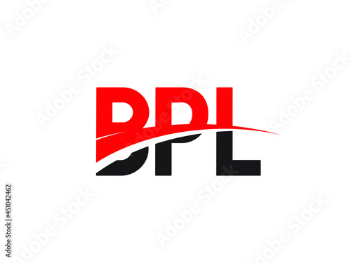 BPL Letter Initial Logo Design Vector Illustration