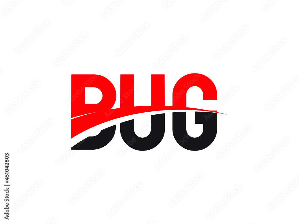 BUG Letter Initial Logo Design Vector Illustration BUG Letter Initial Logo Design Vector Illustration
