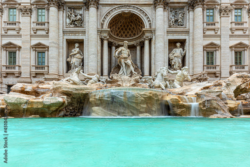 The Trevi Fountain at night, Rome