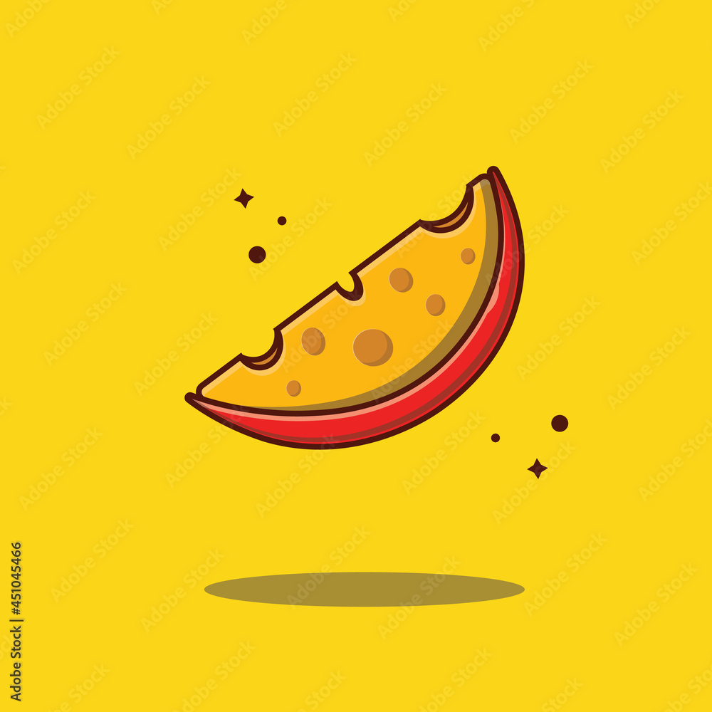 Cheese Food Flat Icon Vector Design Cheese Food Flat Icon Vector Design