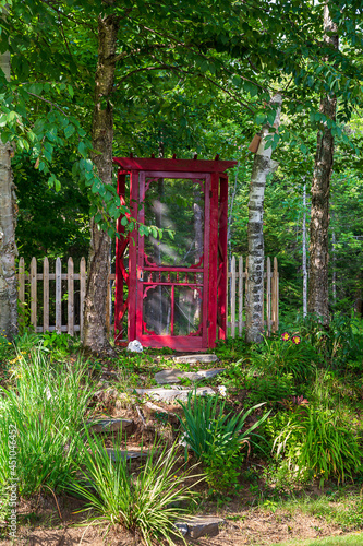 A door to the woods portrait
