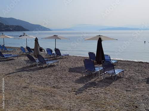 corflu or kerkyra and ipsos beach summer holidays resort in greee photo