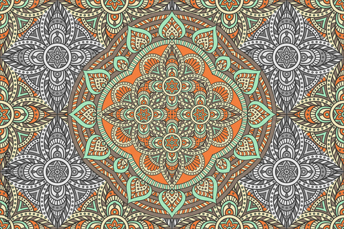 Abstract Mandala Seamless Pattern_36
