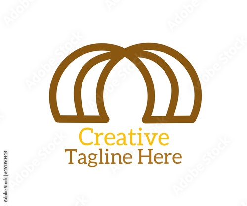 Creative logo design for brand name.