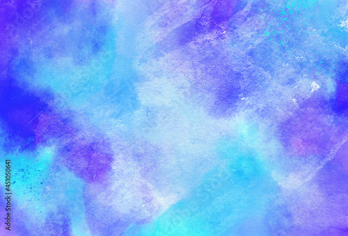 Blue Purple Watercolor Background