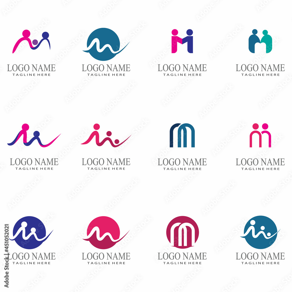 M Letter Logo Template vector illustration design M Letter Logo Template vector illustration design
