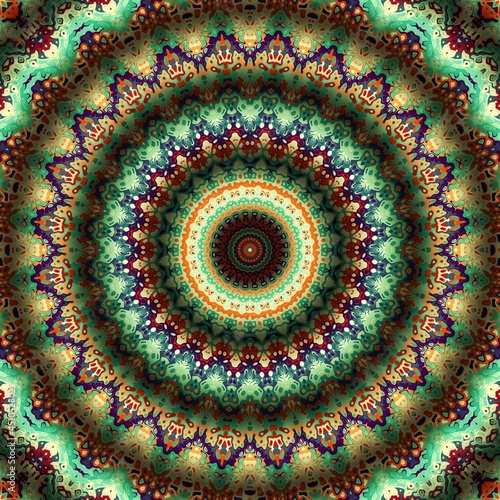 Abstract geometrical background. Ornamental symmetric pattern