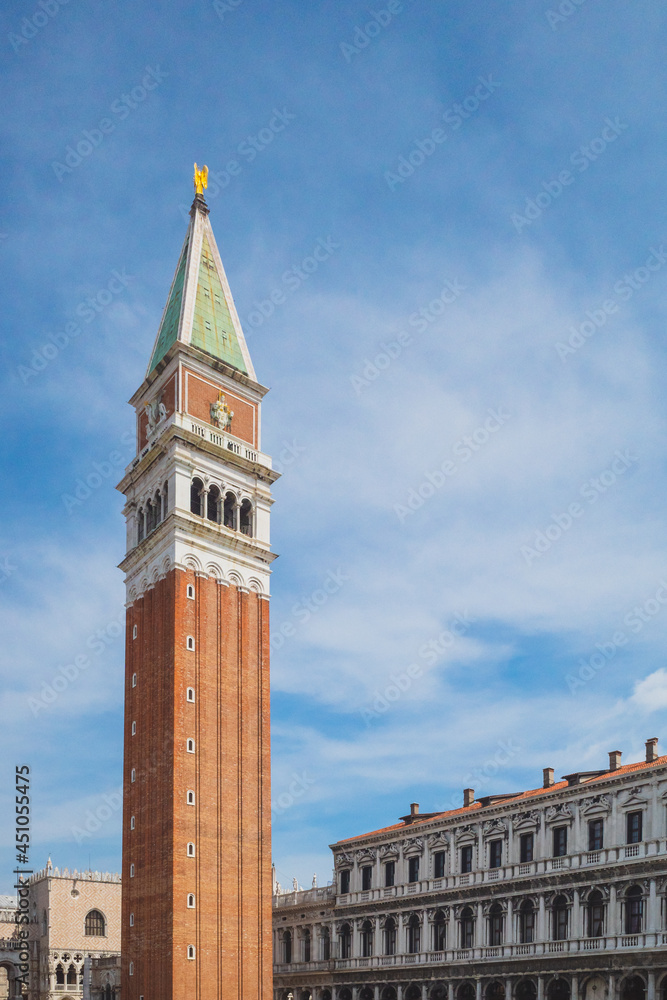 San Marco bell tower  in Venice, Italy