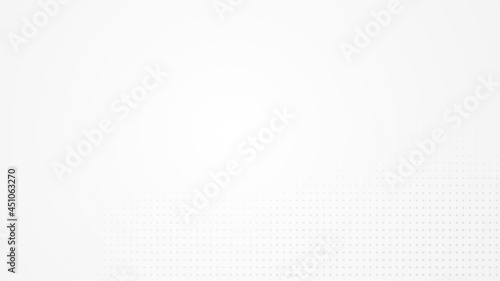 Dot white gray pattern gradient light texture background. Abstract technology big data digital background. 3d rendering.