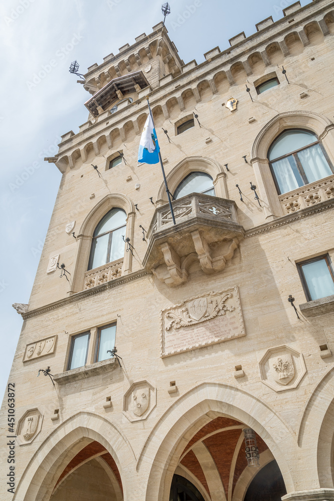 Palazzo Pubblico is the town hall of the City of San Marino, it is the official Government Building