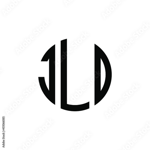 JLD letter logo design. JLD modern letter logo with black background. JLD creative  letter logo. simple and modern letter JLD logo template, JLD circle letter logo design with circle shape. JLD   photo